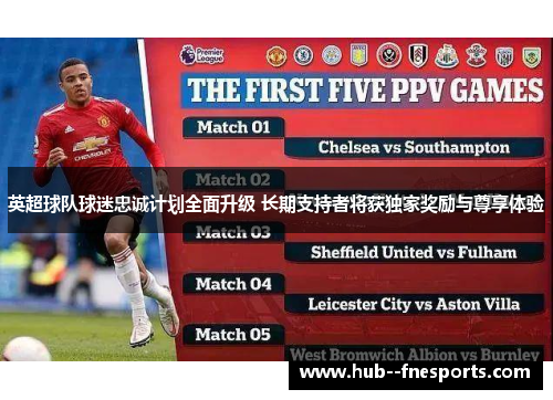 英超球队球迷忠诚计划全面升级 长期支持者将获独家奖励与尊享体验 英超球队球迷忠诚计划全面升级 长期支持者将获独家奖励与尊享体验